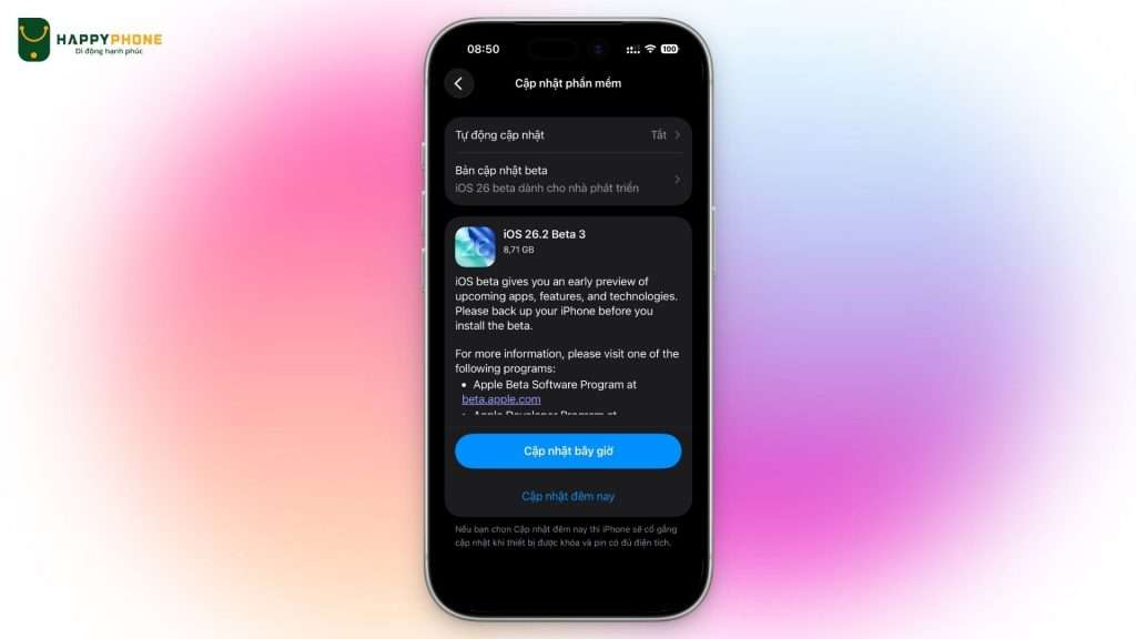 iOS 26.2 Beta 3 vừa được Apple ra mắt có gì mới