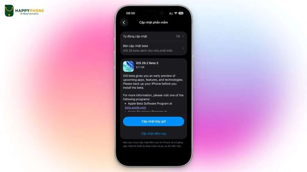 iOS 26.2 Beta 3 vừa được Apple ra mắt có gì mới