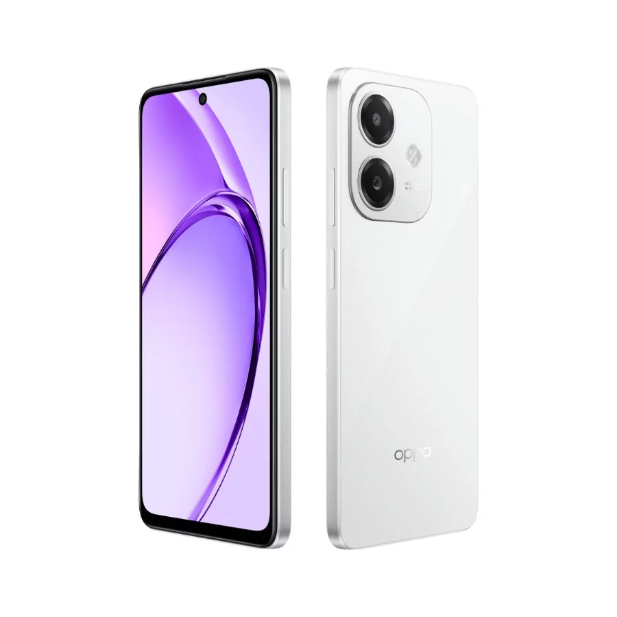 Oppo A3 Trắng nghiêng
