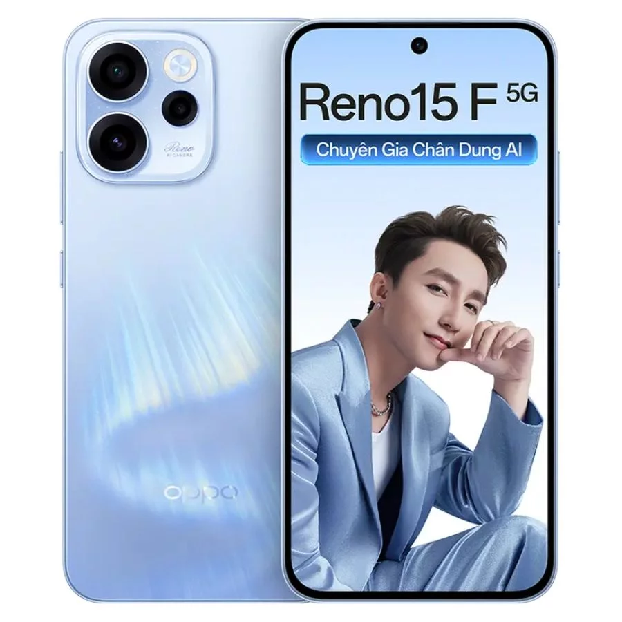 Oppo Reno15F 5G Xanh nhạt