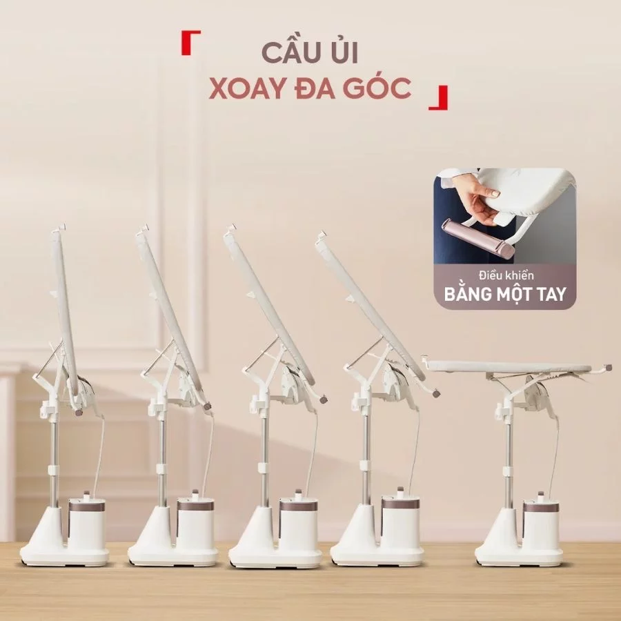 Bàn ủi hơi nước đứng Tefal IXEO Vision QT1811E0 xoay đa góc