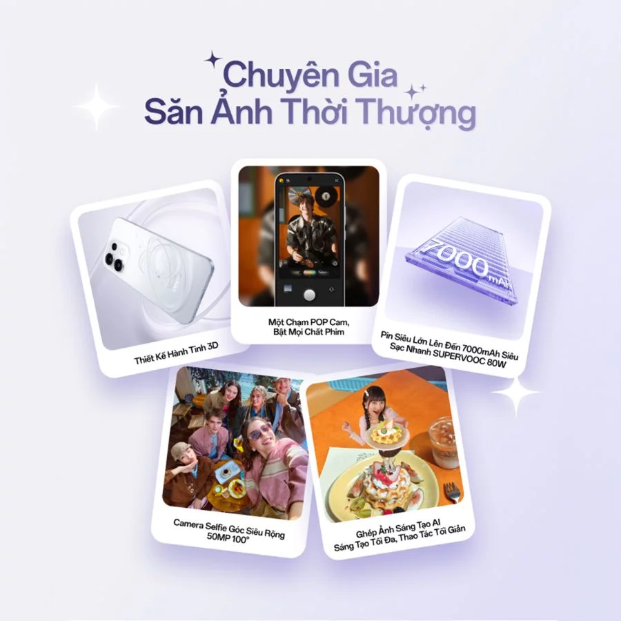 OPPO Reno16 F 5G Chuyên gia săn ảnh
