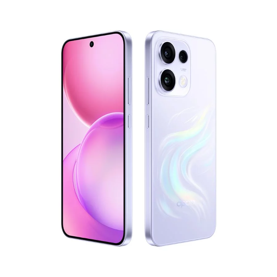 OPPO Reno16 F 5G Tím nhạt body