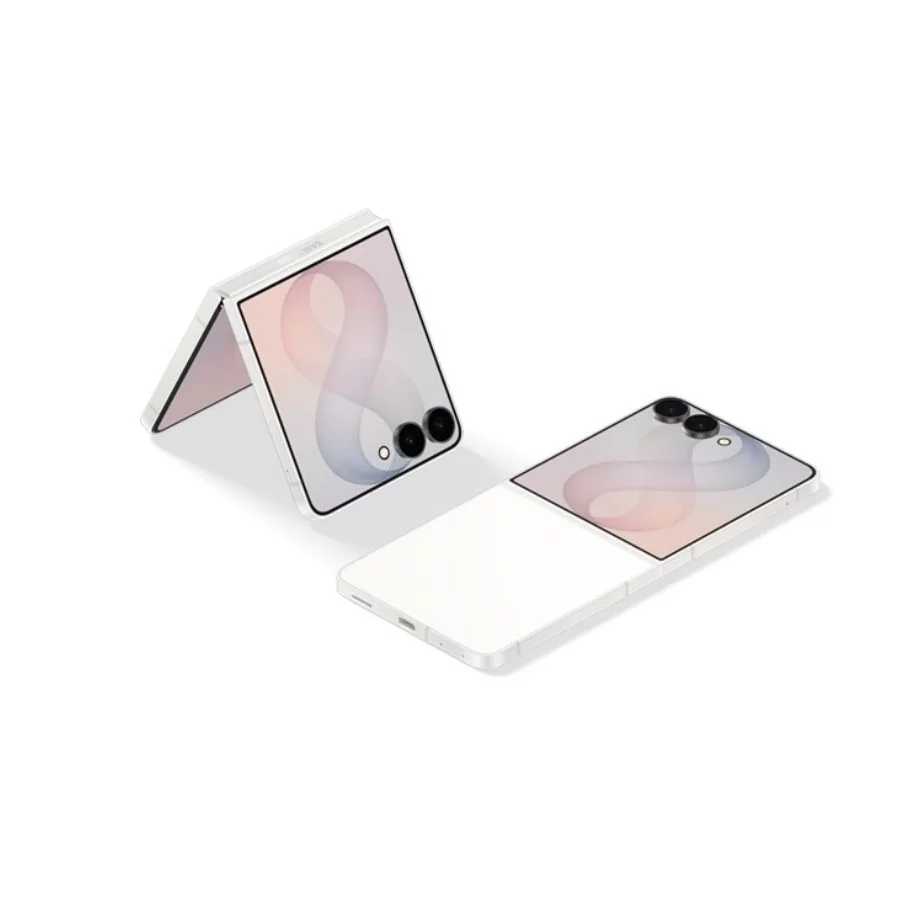 Samsung Galaxy Z Flip8 Trắng gập mở